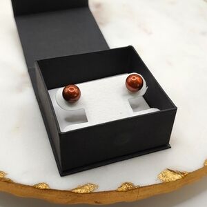 Honora Metallic Brown Cultured Pearl Earrings